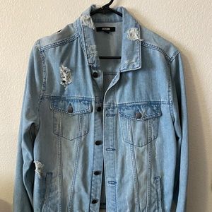 Ripped jean jacket
